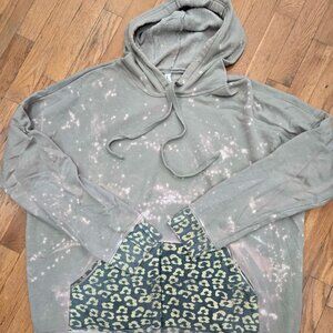 Bleach Distressed Super Soft Hoodie Bella Canvas SZ XL